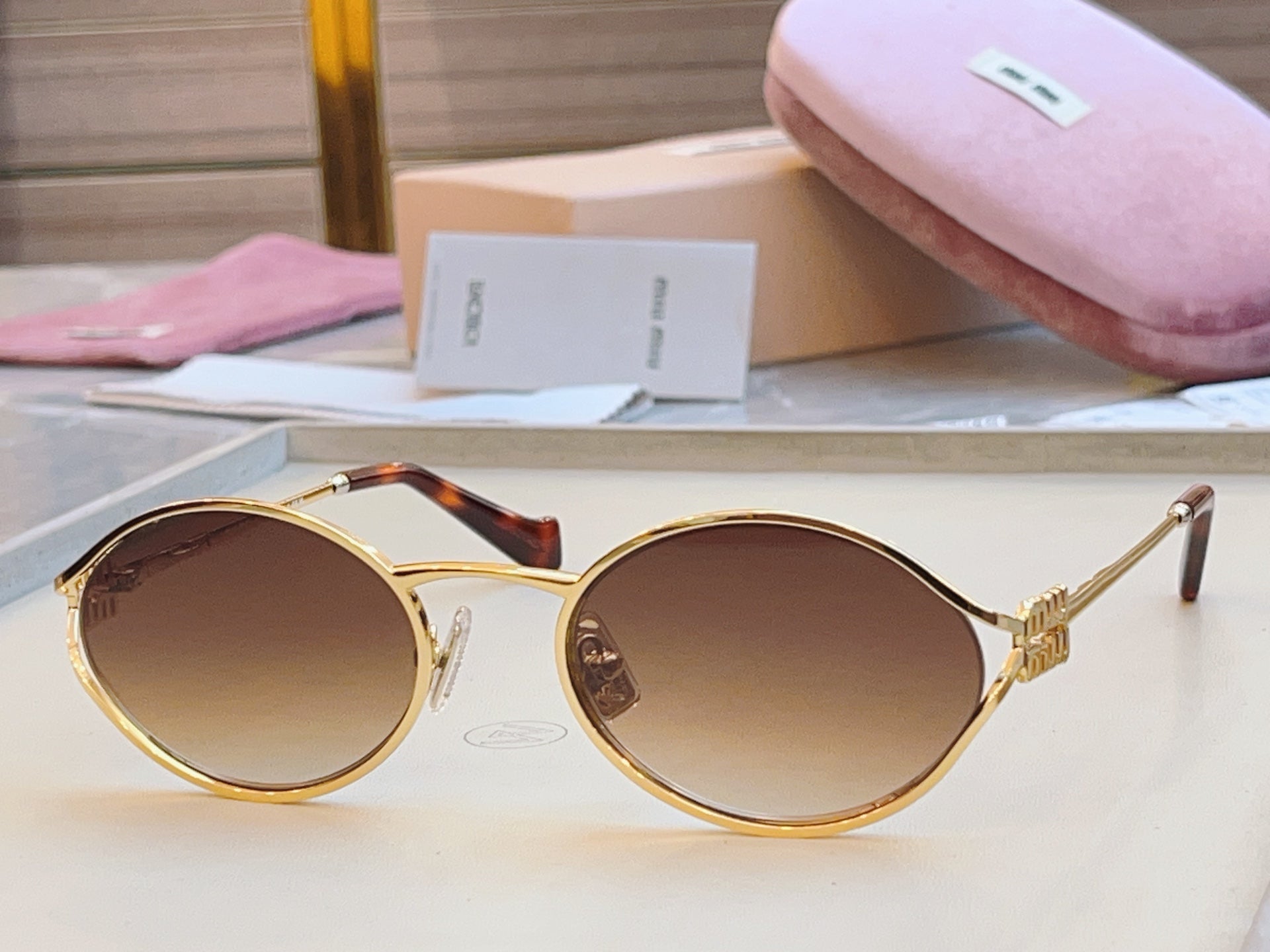 Miu Miu Fashion Brown Lens Sunglasses for Men & Women - 382998 - detail image 2