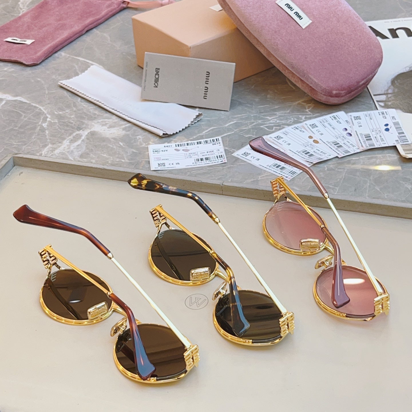 Miu Miu Fashion Red Lens Sunglasses for Men & Women - 382999 - detail image 4