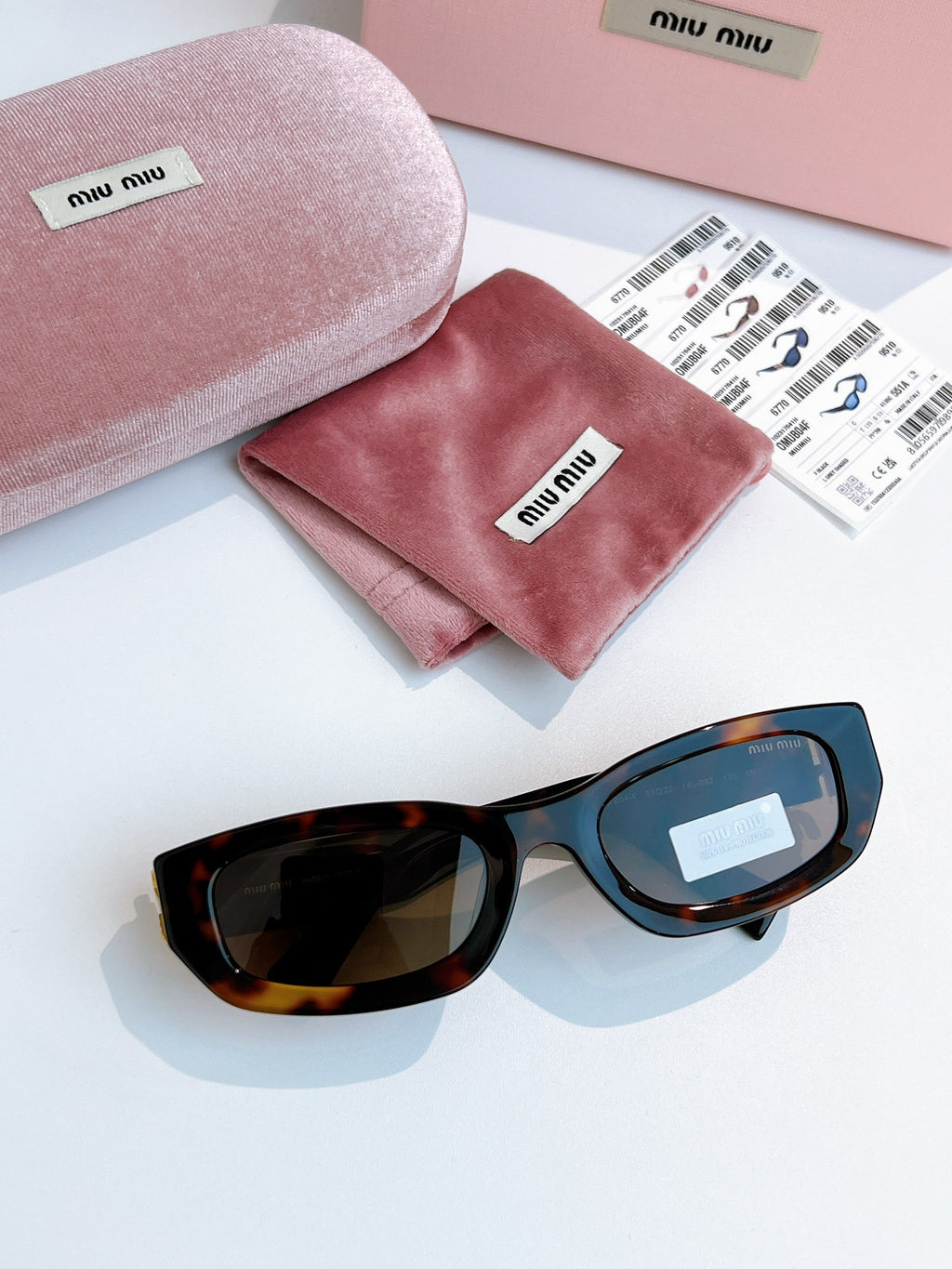 Miu Miu B04-F Fashion Blue Lens Sunglasses for Men & Women - detail image 2