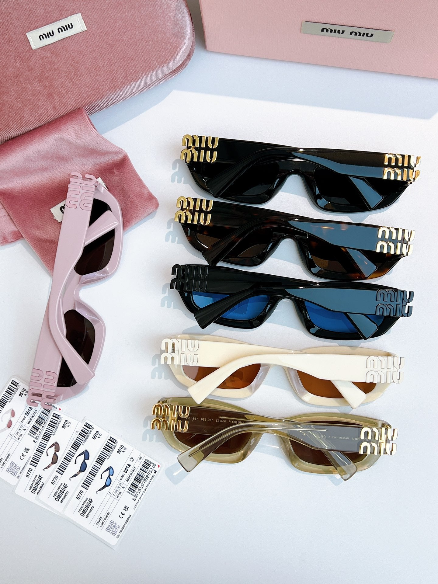 Miu Miu B04-F Fashion Blue Lens Sunglasses for Men & Women - detail image 8