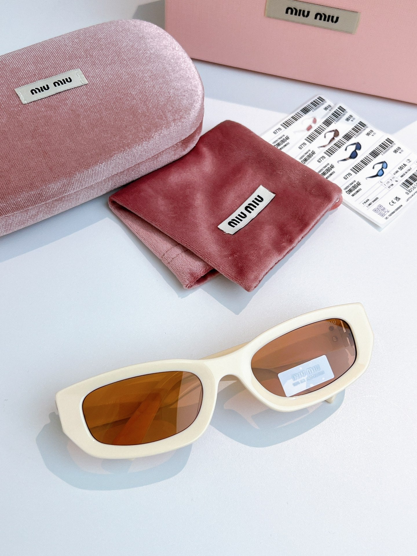 Miu Miu B04-F Fashion Blue Lens Sunglasses for Men & Women - detail image 4