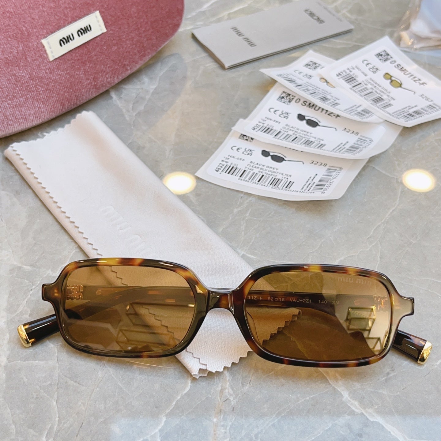 Miu Miu 11Z-F Fashion Brown Lens Sunglasses for Men & Women - 487658 - detail image 3