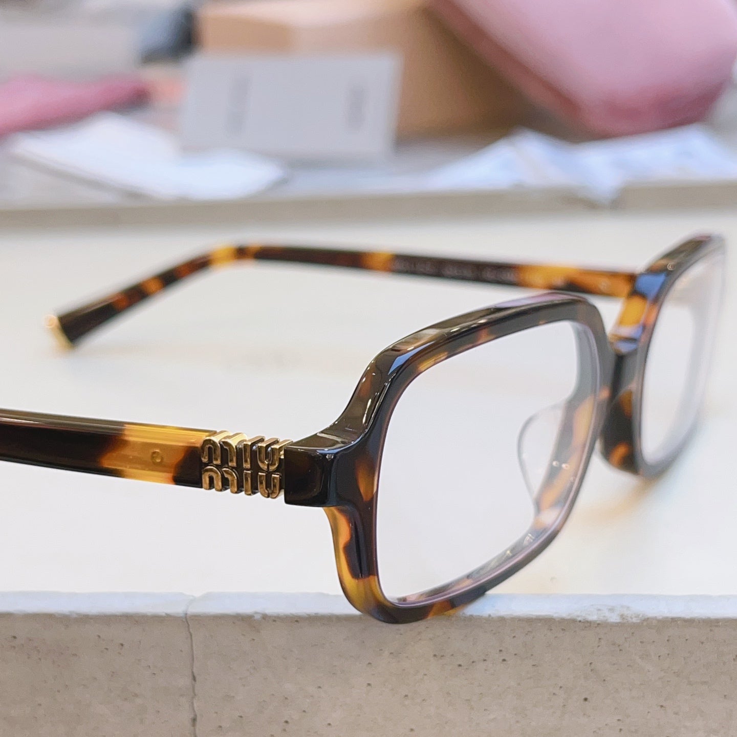 Miu Miu 11Z-F Fashion Black Lens Sunglasses for Men & Women - detail image 3