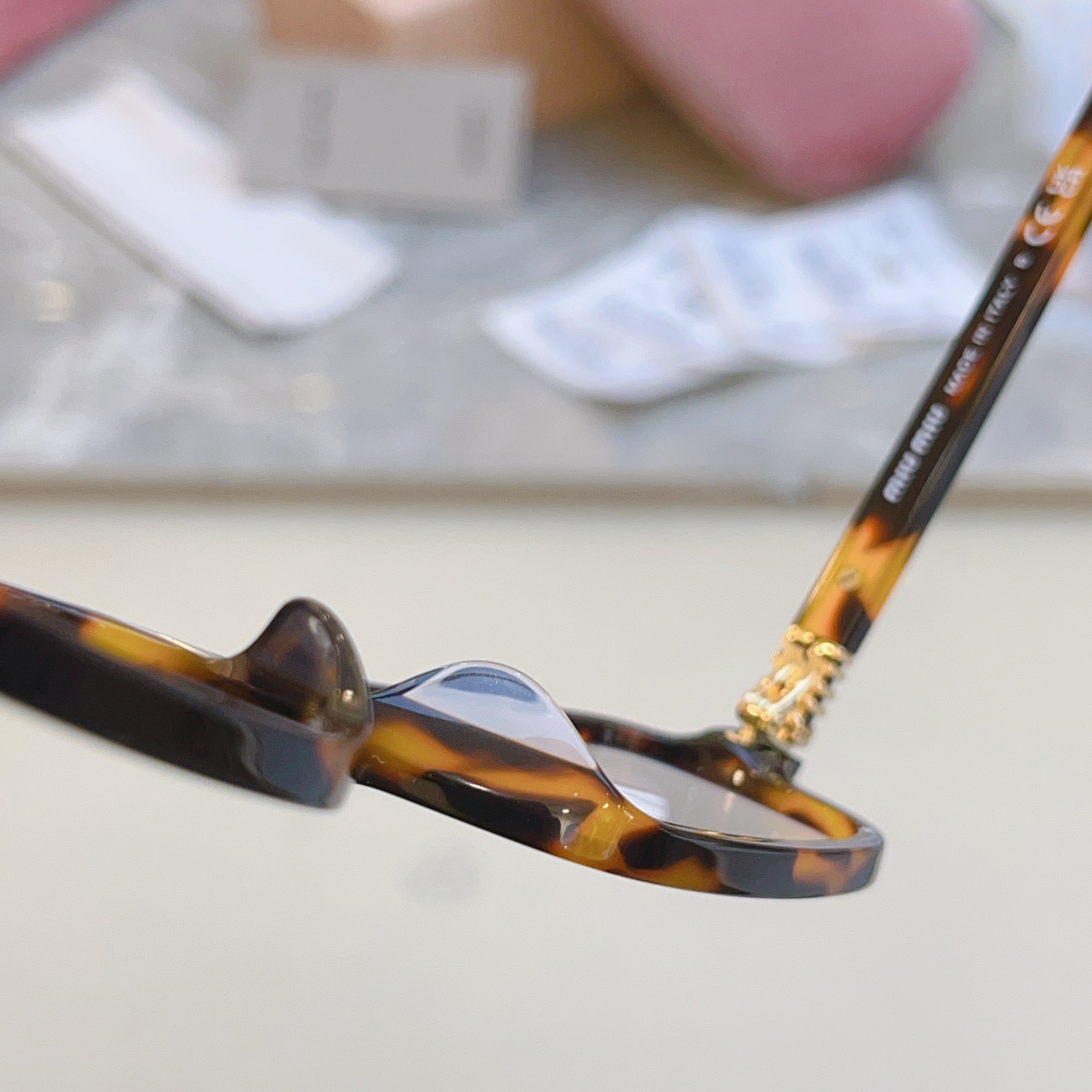 Miu Miu 11Z-F Fashion Black Lens Sunglasses for Men & Women - detail image 5