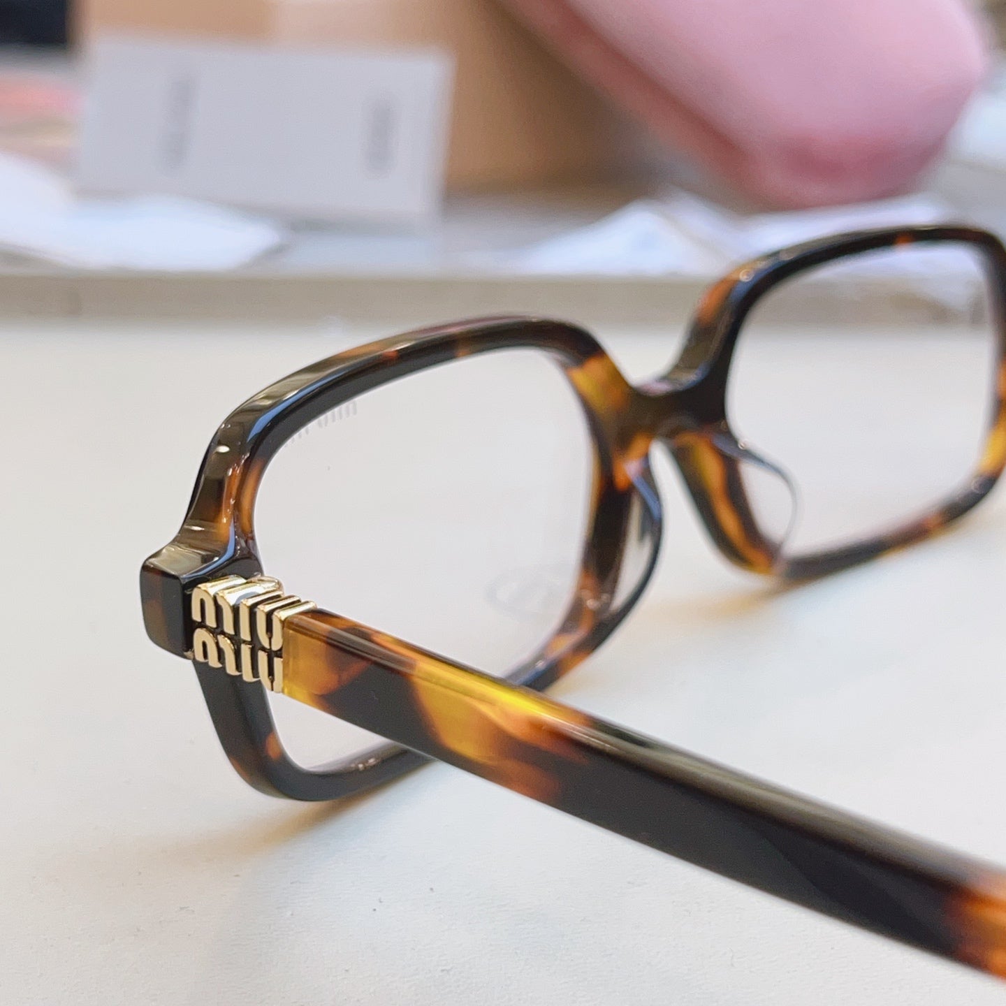Miu Miu 11Z-F Fashion Black Lens Sunglasses for Men & Women - detail image 4