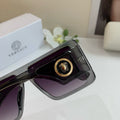 Versace Polarized Square Black Lens Sunglasses for Men & Women - 432782