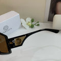 Versace Polarized Square Black Lens Sunglasses for Men & Women - 432783