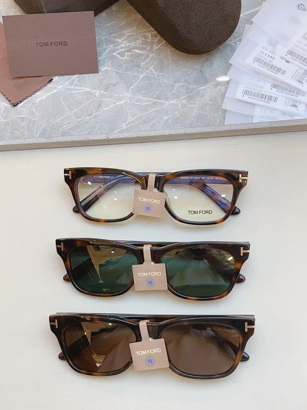 Tom Ford TF1362-F Fashion Black Lens Sunglasses for Men & Women - detail image 3