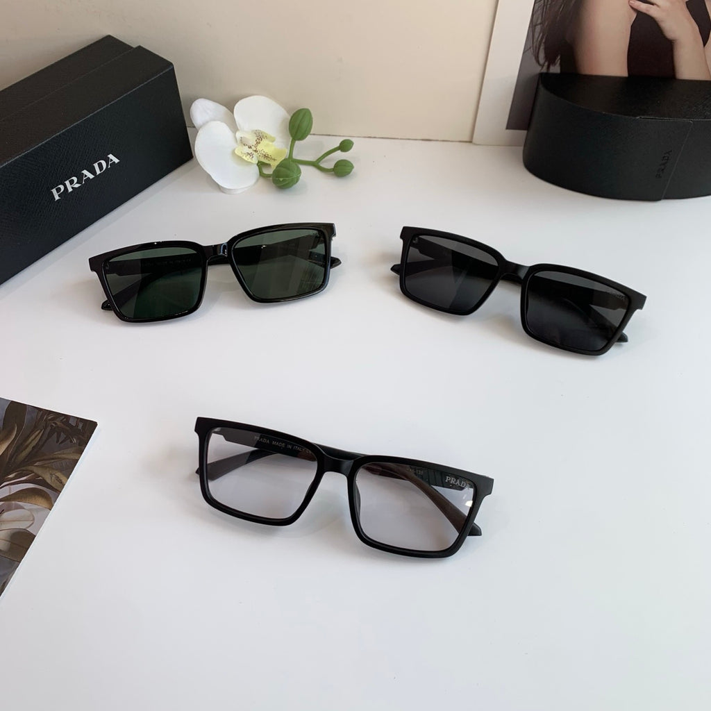 Prada Square Black Lens Sunglasses for Men & Women - 358425 - detail image 4