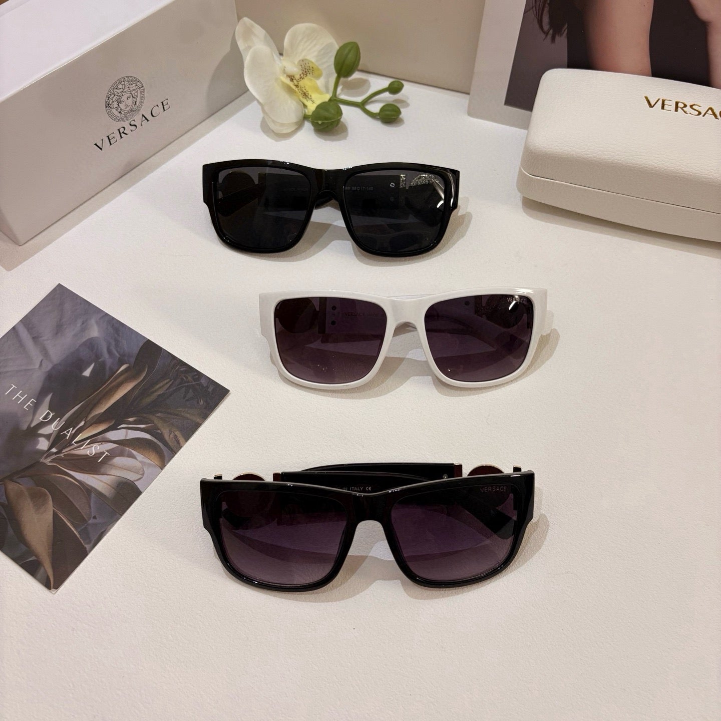 Versace Polarized Fashion Black Lens Sunglasses for Men & Women - 935353 - detail image 2