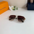 Louis Vuitton Metal Square Red Lens Sunglasses for Men & Women - 357749