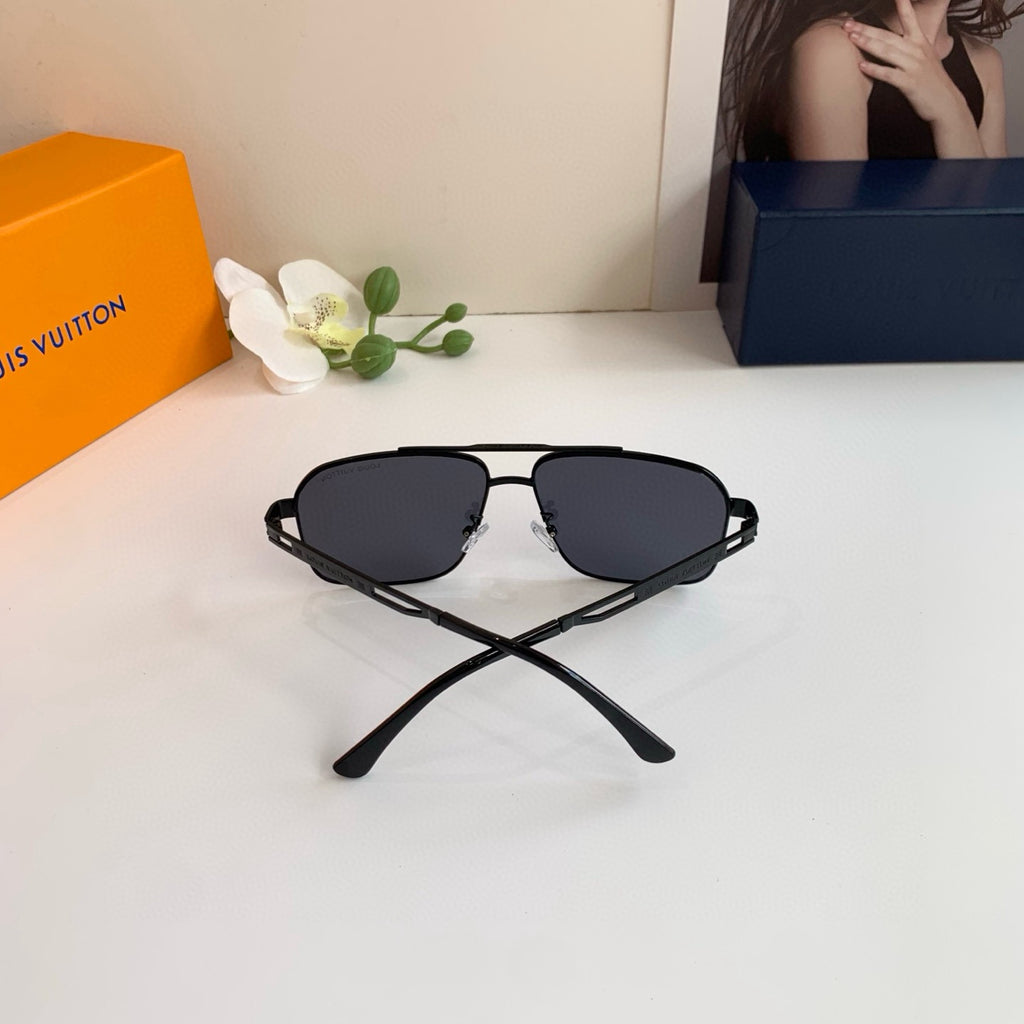 Louis Vuitton Metal Square Black Lens Sunglasses for Men & Women - 357750 - detail image 6