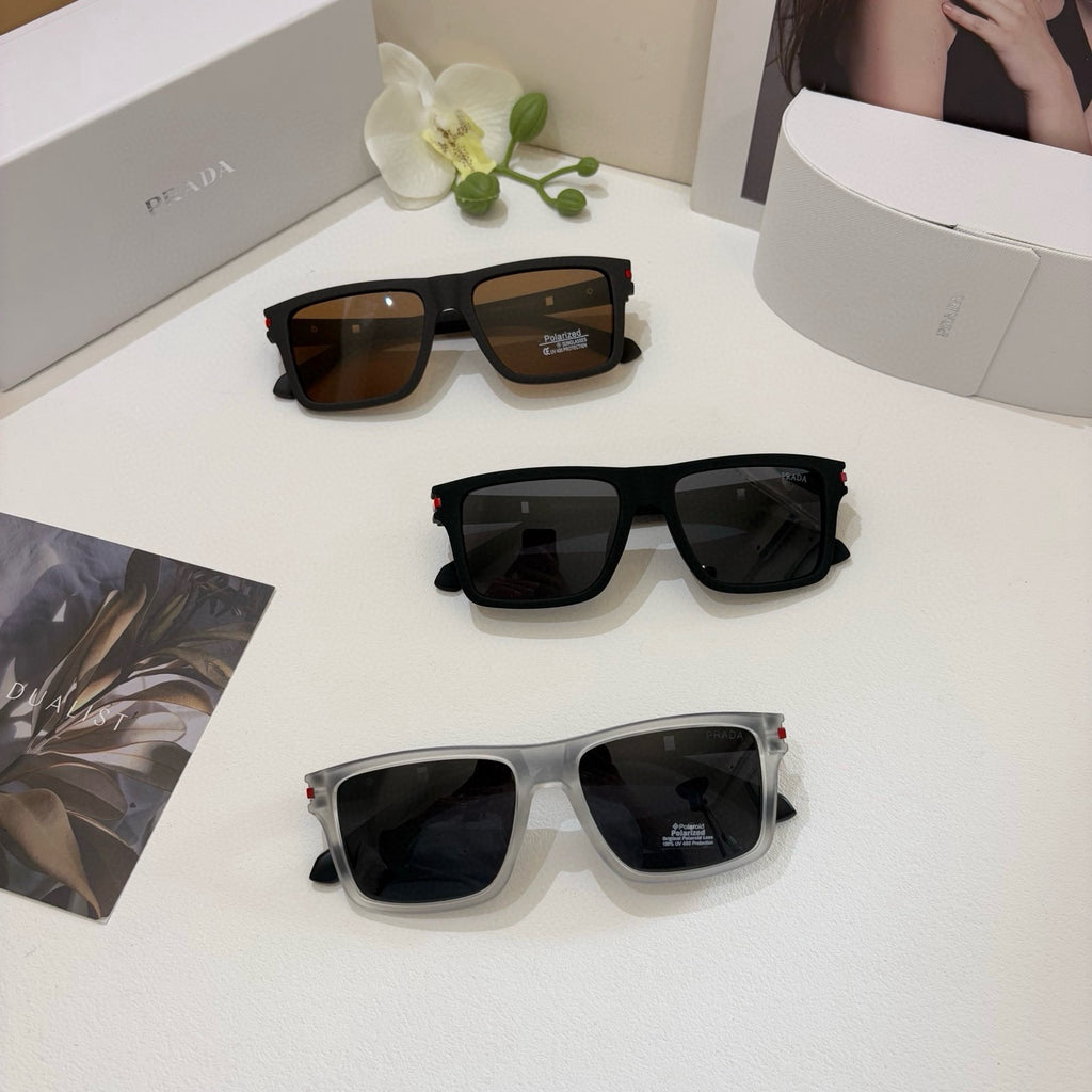 Prada Square Black Lens Sunglasses for Men & Women - 372148 - detail image 2