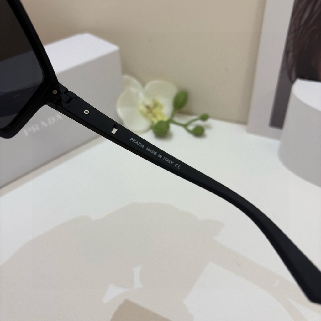 Prada Square Black Lens Sunglasses for Men & Women - 372149