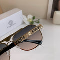 Versace Polarized Metal Square Silver Lens Sunglasses for Men & Women - 466255