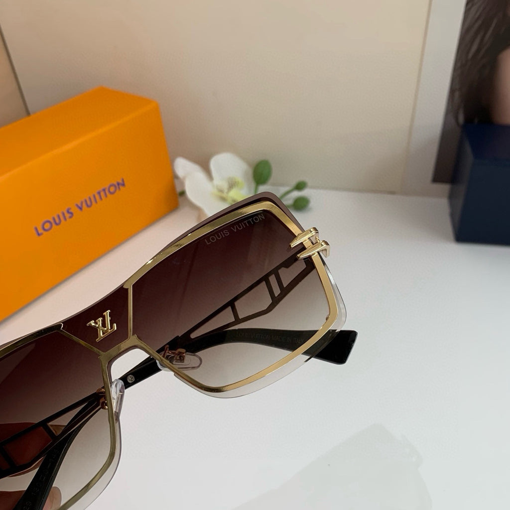 Louis Vuitton Square Red Lens Sunglasses for Men & Women - 398247