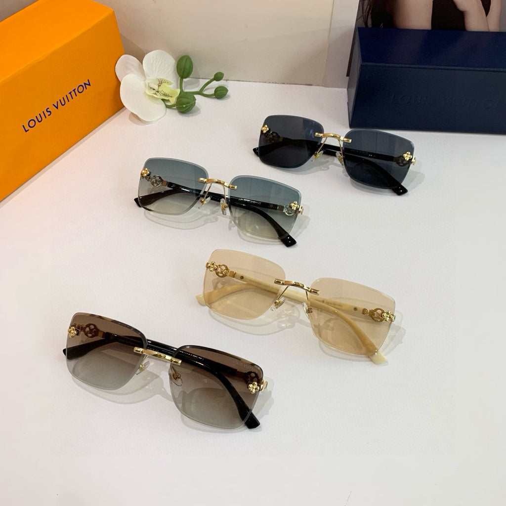 Louis Vuitton Square Brown Lens Sunglasses for Men & Women - 398234 - detail image 4