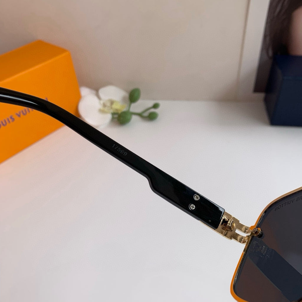 Louis Vuitton Metal Square Silver Lens Sunglasses for Men & Women - 398243