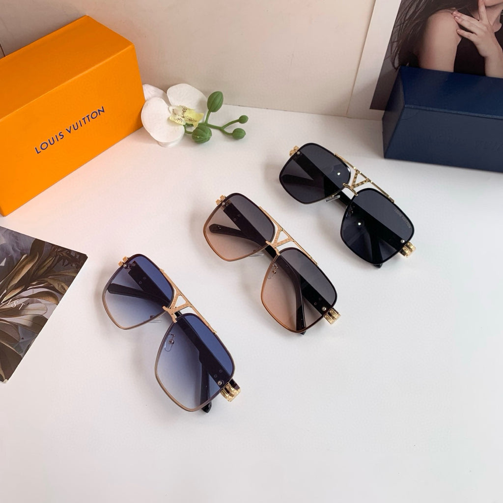 Louis Vuitton Metal Square Silver Lens Sunglasses for Men & Women - 398243 - detail image 4