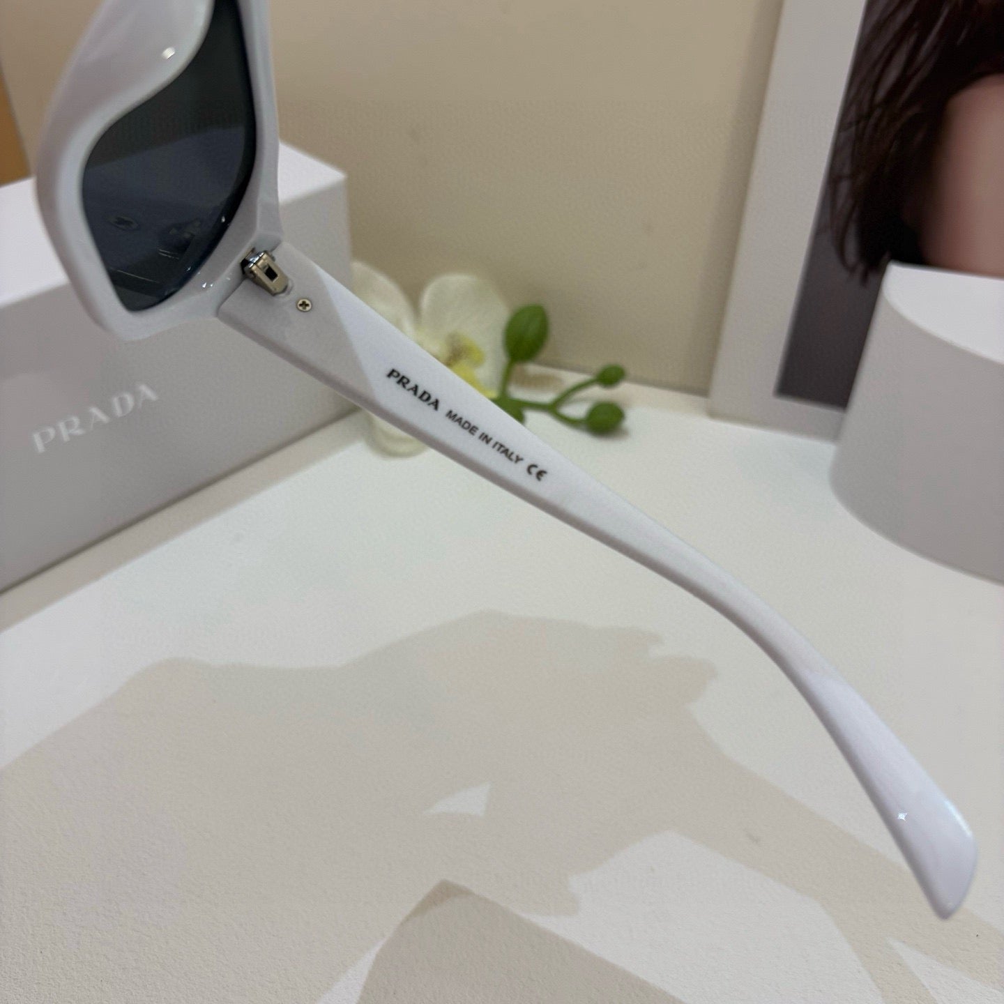 Prada Square Silver Lens Sunglasses for Men & Women - 158434 - detail image 2