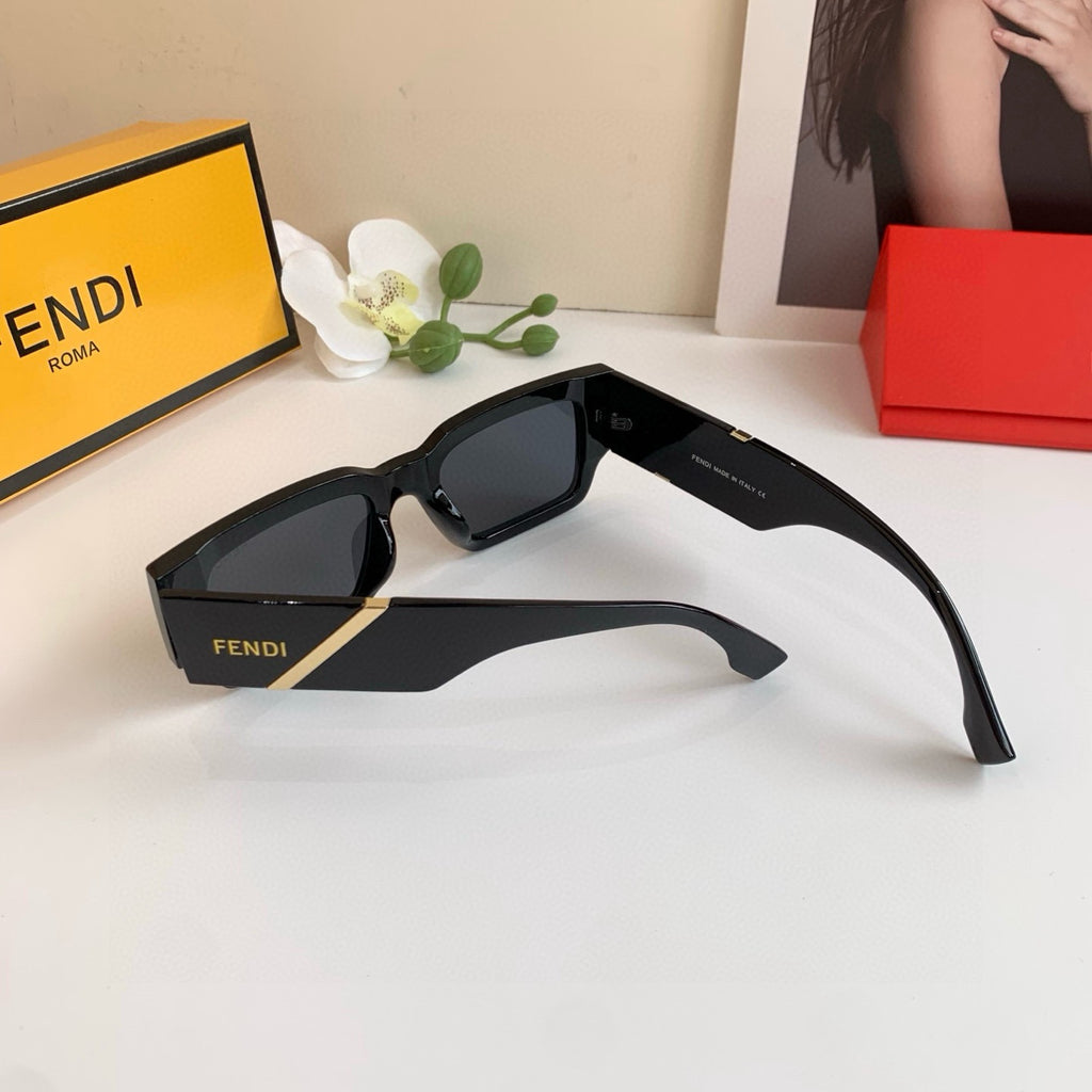 Fendi Square Black Lens Sunglasses for Men & Women - 158619 - detail image 2