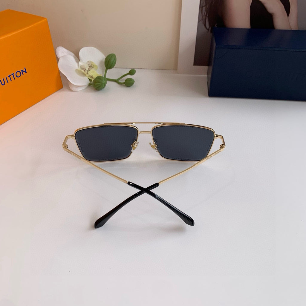 Louis Vuitton Metal Square Gray Lens Sunglasses for Men & Women - 414874 - detail image 2