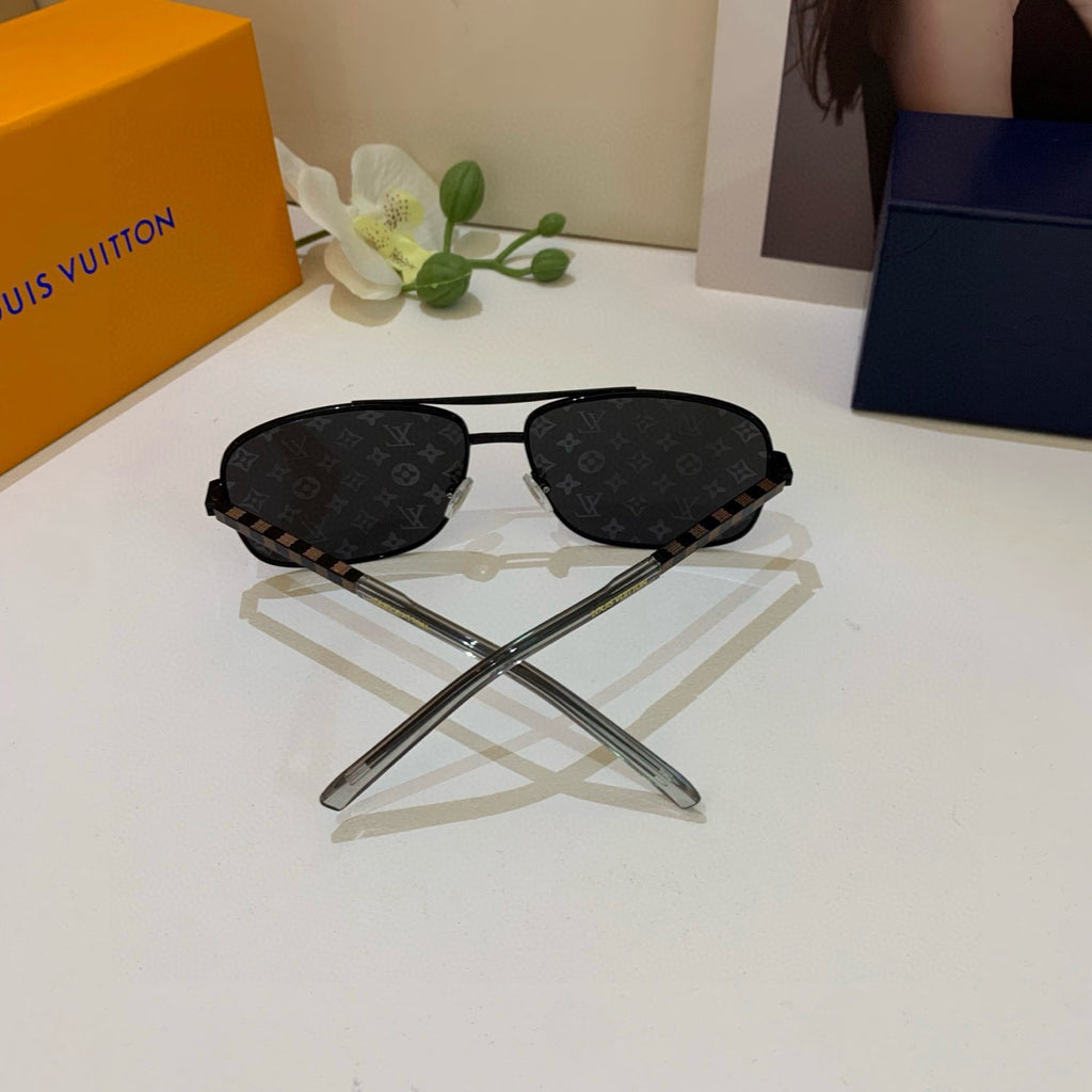 Louis Vuitton Aviator Black Lens Sunglasses for Men & Women