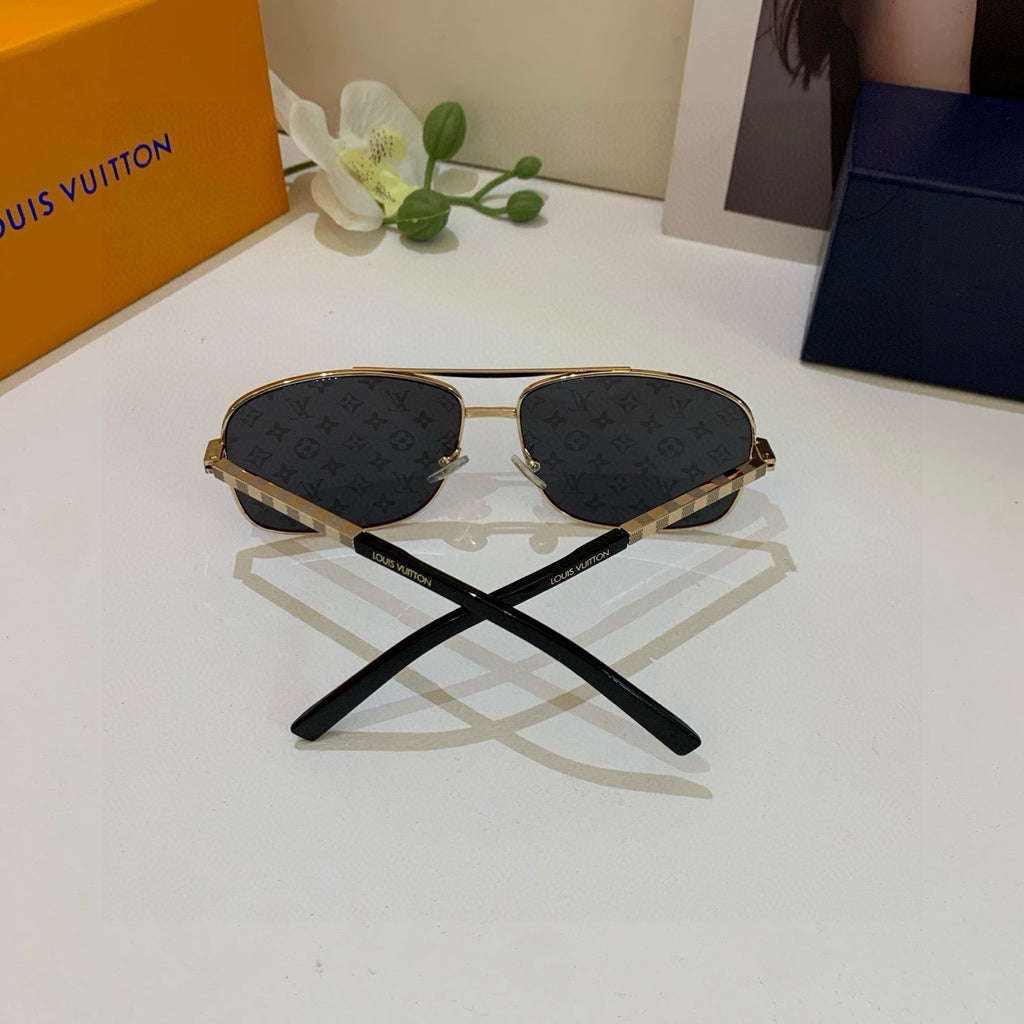 Louis Vuitton Aviator Silver Lens Sunglasses for Men & Women