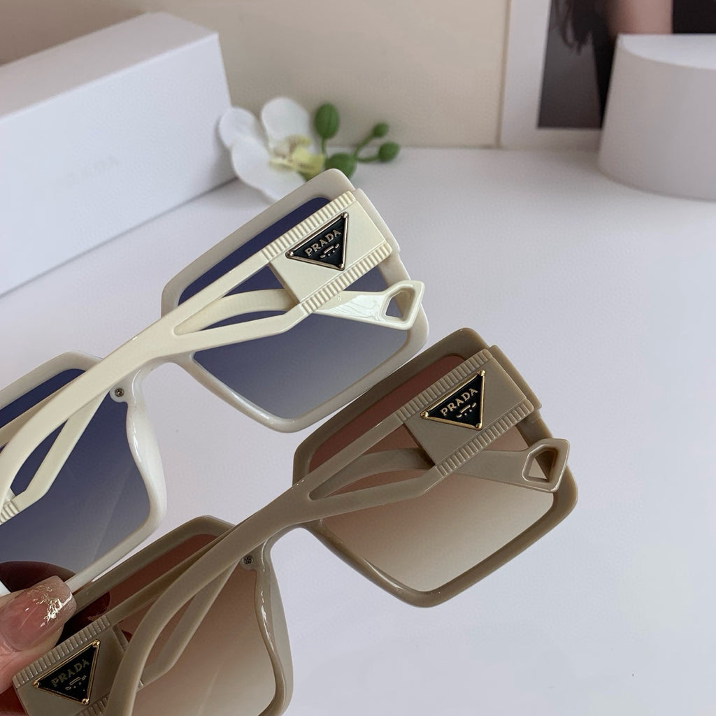 Prada Square Red Lens Sunglasses for Men & Women - 158447