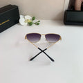 Balenciaga Metal Square Silver Lens Sunglasses for Men & Women - 416129