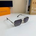 Louis Vuitton Metal Square Silver Lens Sunglasses for Men & Women - 414942
