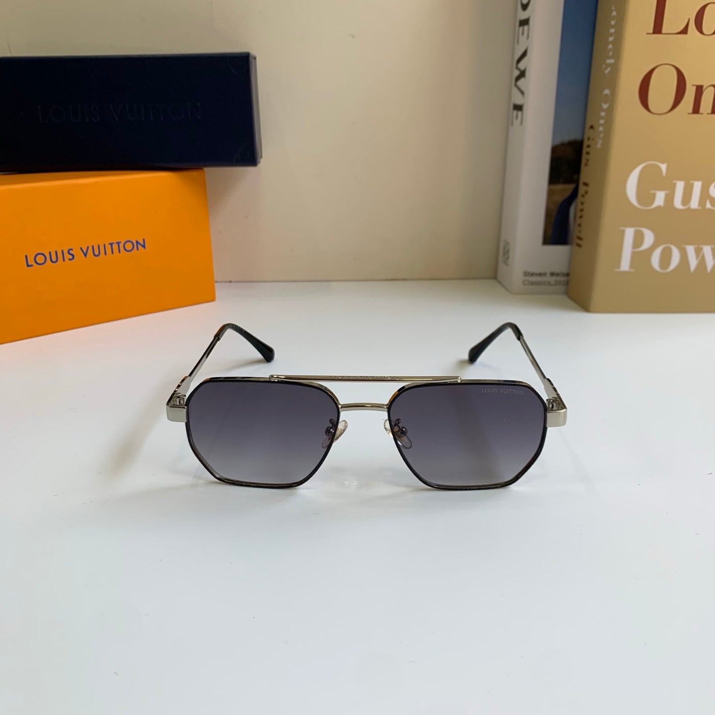 Louis Vuitton Metal Square Silver Lens Sunglasses for Men & Women - 414942 - detail image 3
