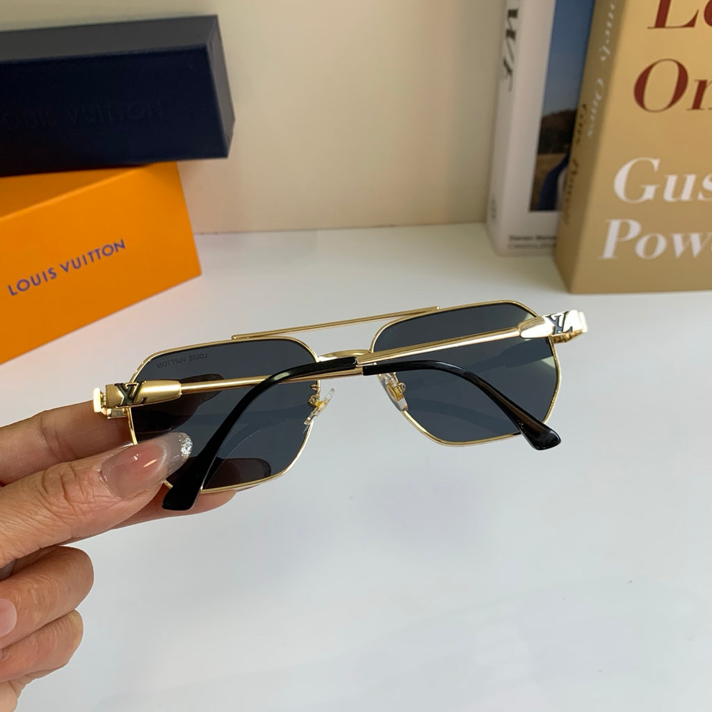 Louis Vuitton Metal Square Silver Lens Sunglasses for Men & Women - 414943 - detail image 6