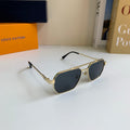 Louis Vuitton Metal Square Silver Lens Sunglasses for Men & Women - 414943