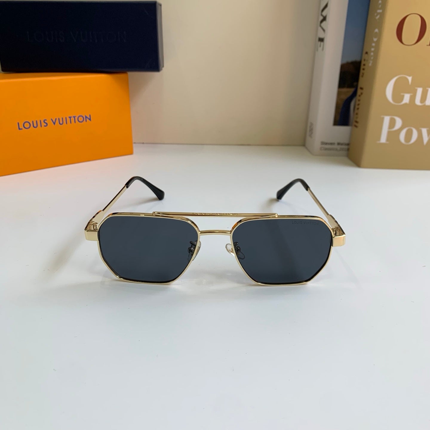 Louis Vuitton Metal Square Silver Lens Sunglasses for Men & Women - 414943 - detail image 5