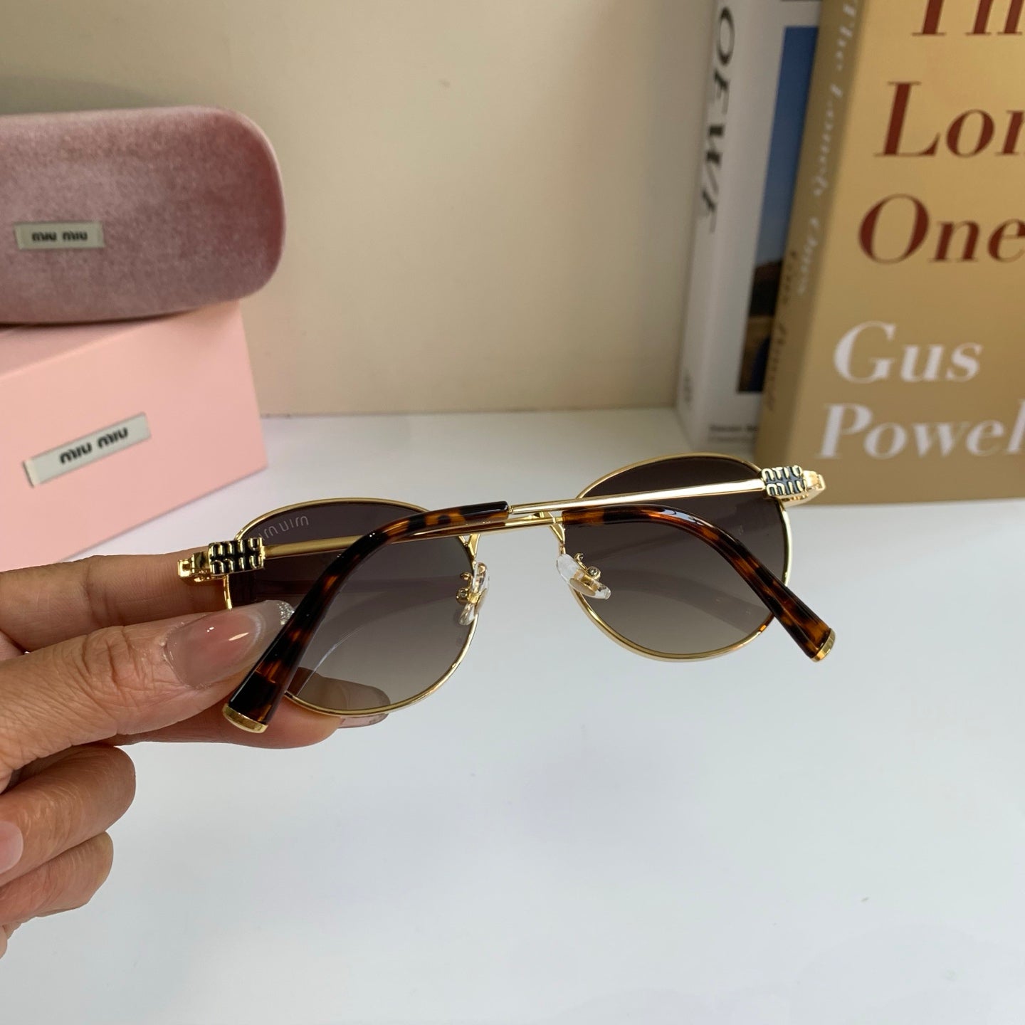 Miu Miu Metal Round Silver Lens Sunglasses for Men & Women - 432664 - detail image 7