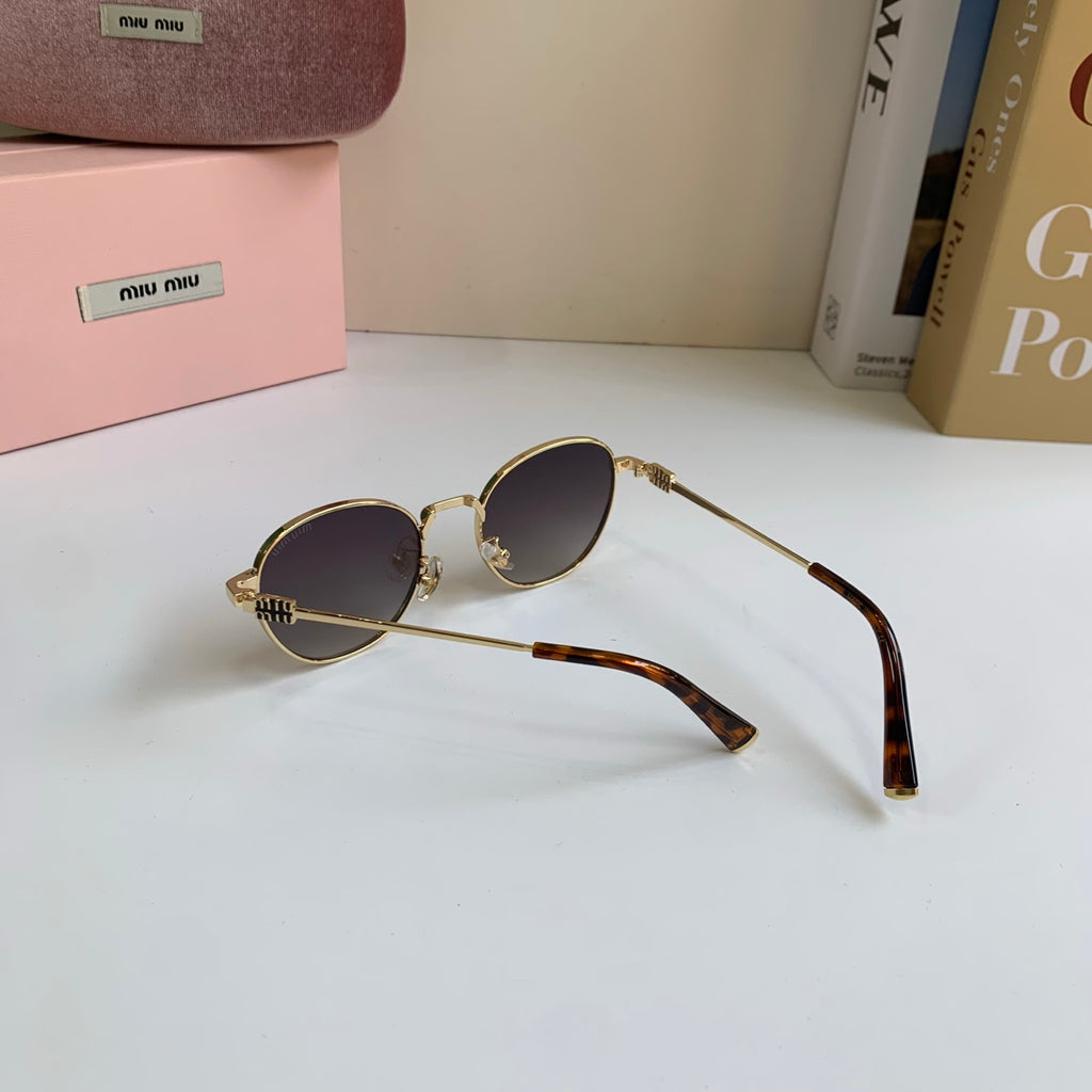 Miu Miu Metal Round Silver Lens Sunglasses for Men & Women - 432664 - detail image 8