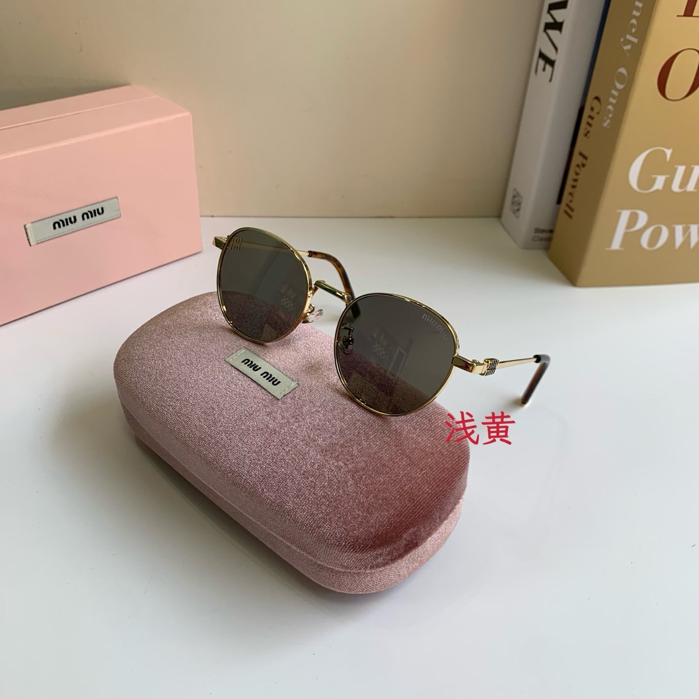 Miu Miu Metal Round Silver Lens Sunglasses for Men & Women - 432666 - detail image 4