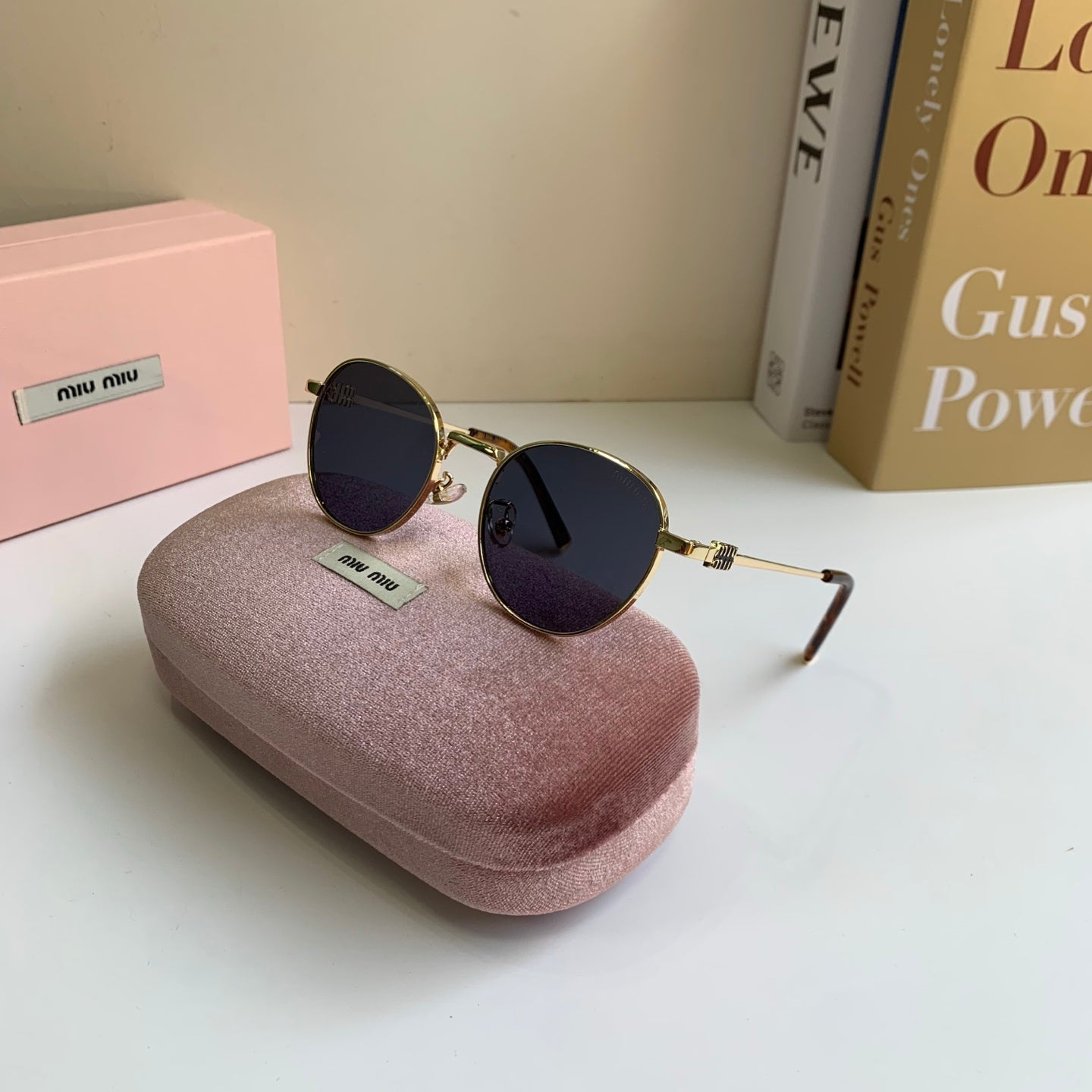 Miu Miu Metal Round Silver Lens Sunglasses for Men & Women - 432667 - detail image 4