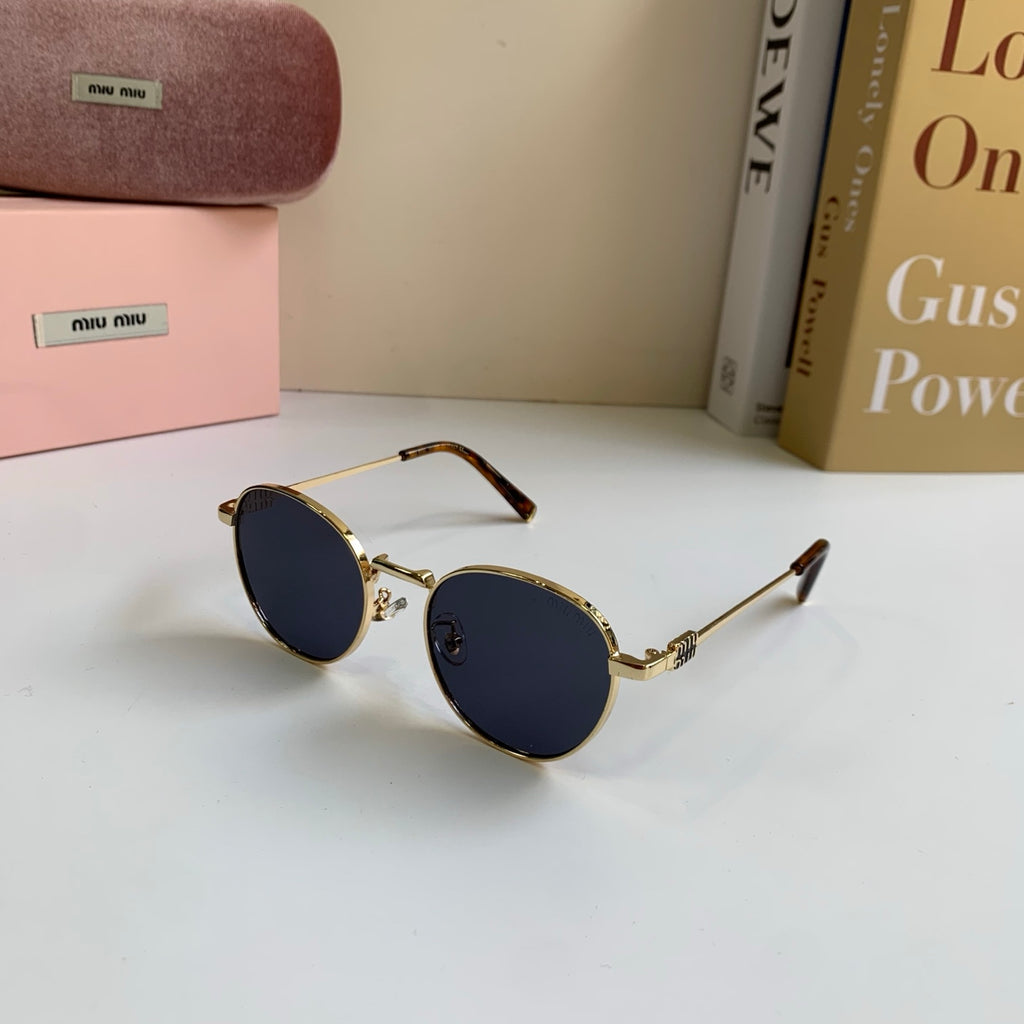 Miu Miu Metal Round Silver Lens Sunglasses for Men & Women - 432667 - detail image 2