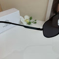 Versace Polarized Metal Square Black Lens Sunglasses for Men & Women - 432762