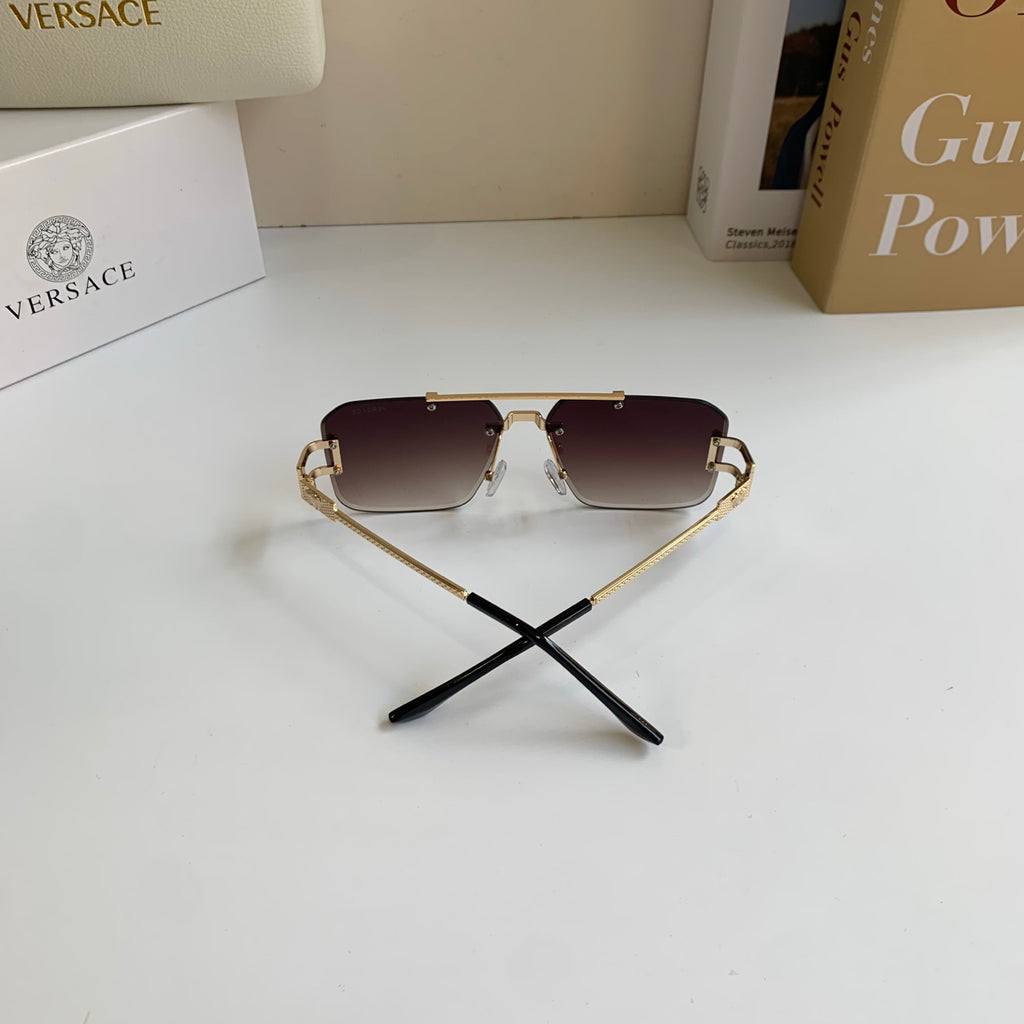 Versace Polarized Metal Square Red Lens Sunglasses for Men & Women - 432777 - detail image 9