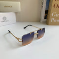 Versace Polarized Metal Square Silver Lens Sunglasses for Men & Women - 432779