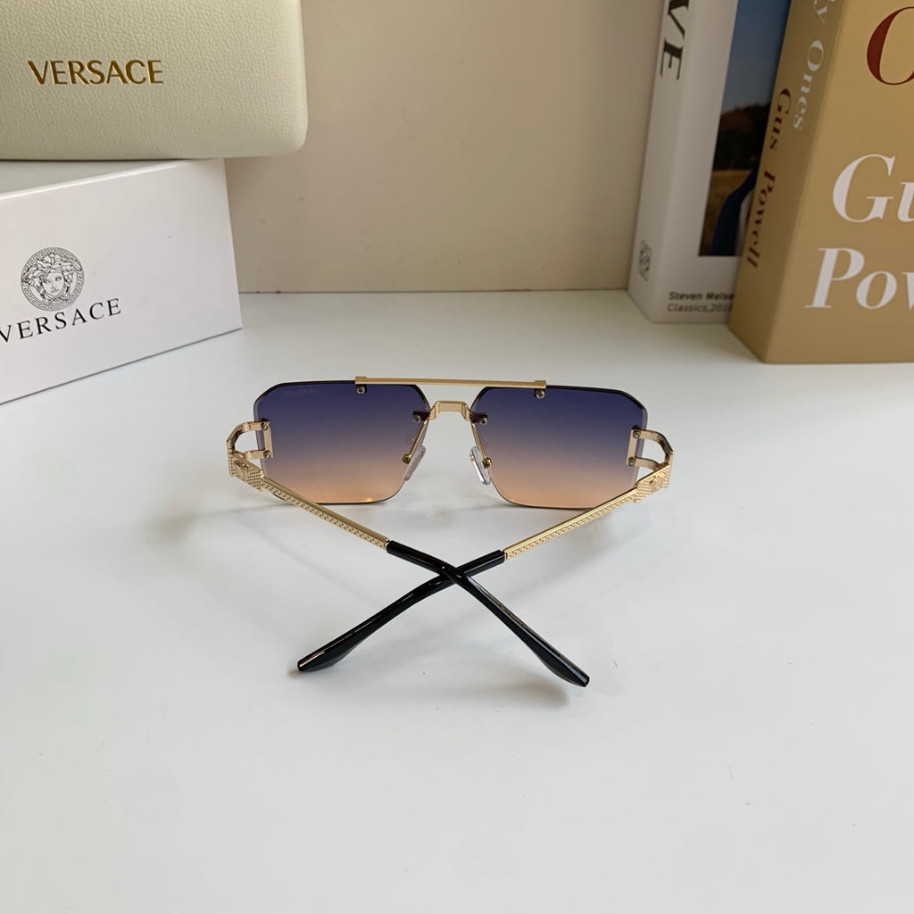 Versace Polarized Metal Square Silver Lens Sunglasses for Men & Women - 432779 - detail image 8