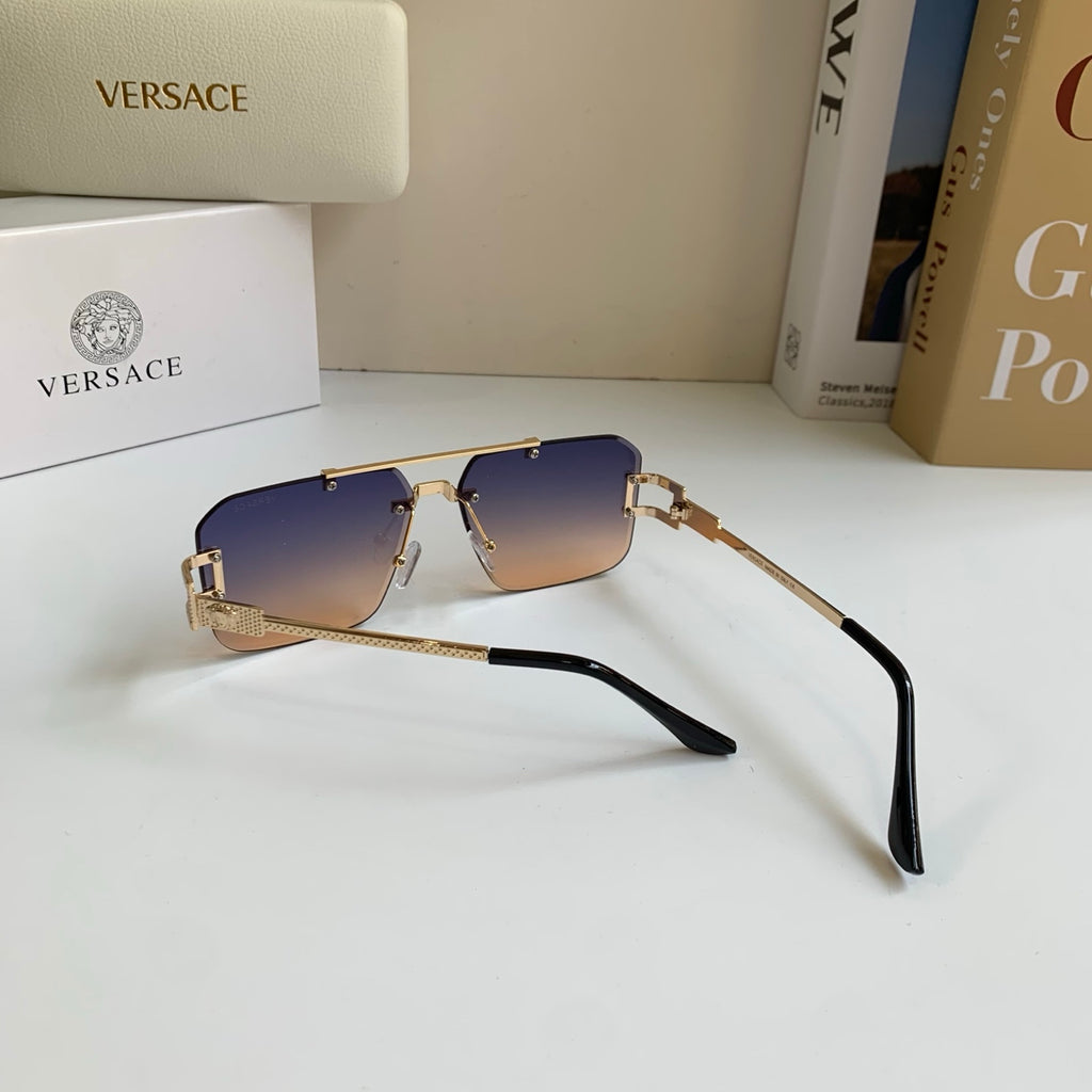 Versace Polarized Metal Square Silver Lens Sunglasses for Men & Women - 432779 - detail image 7