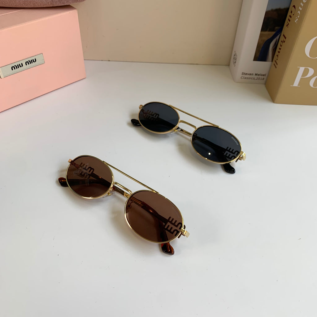 Miu Miu Metal Round Silver Lens Sunglasses for Men & Women - 432696 - detail image 10