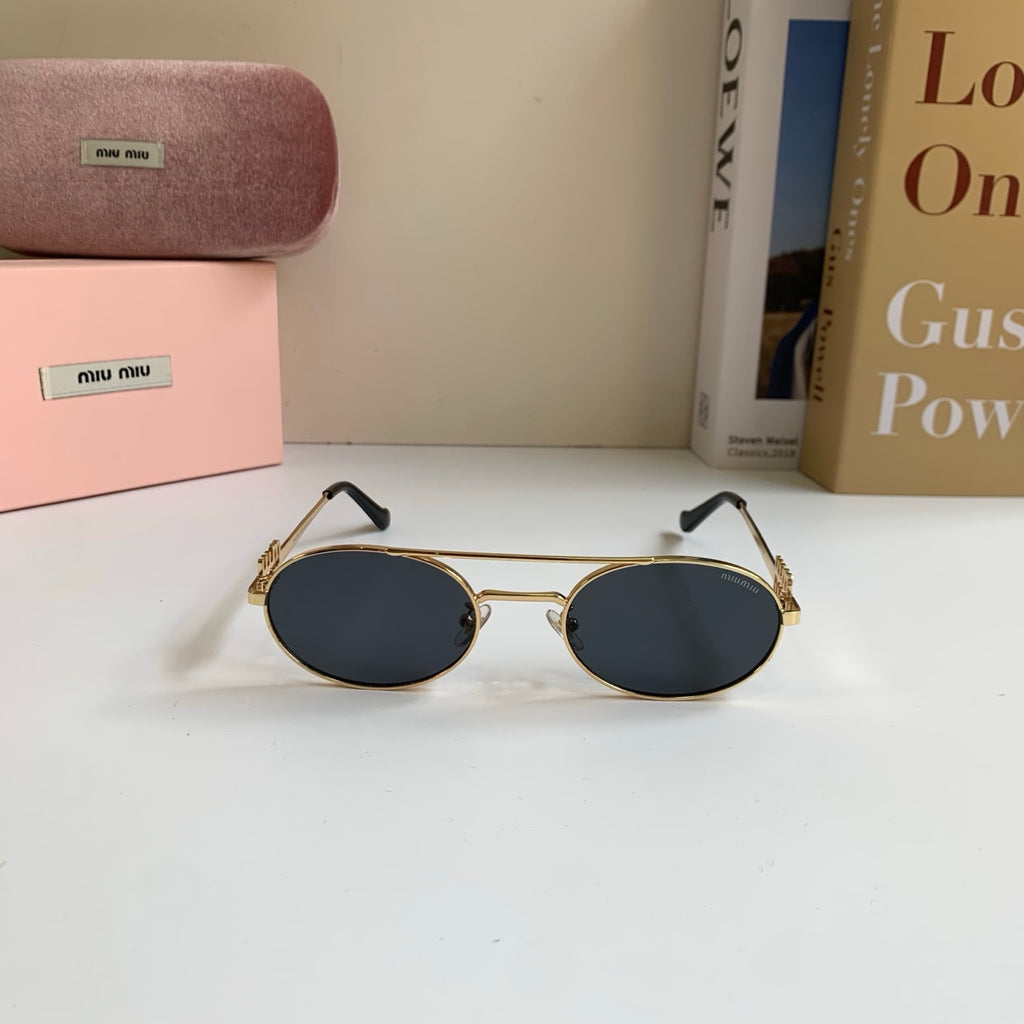 Miu Miu Metal Round Silver Lens Sunglasses for Men & Women - 432696 - detail image 3