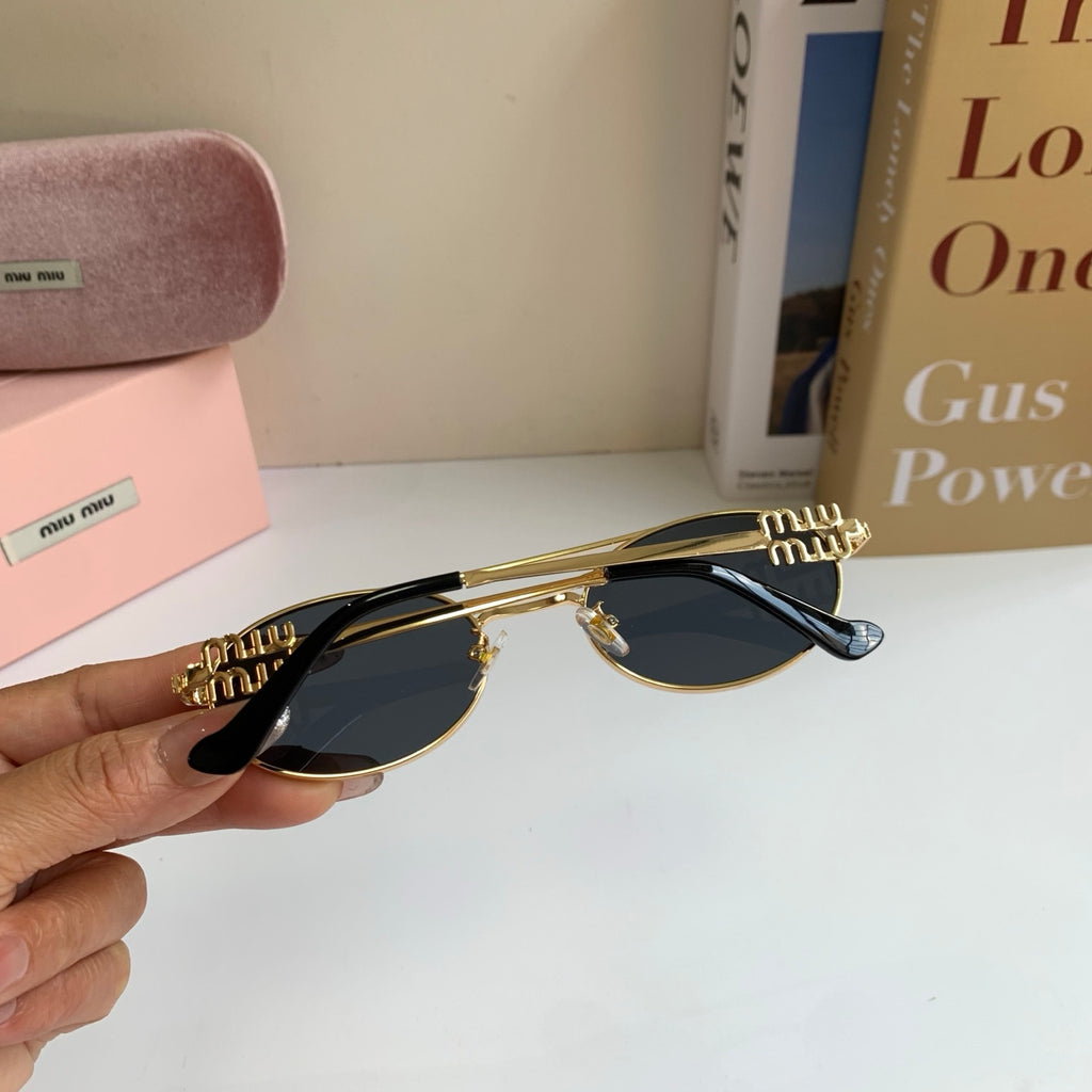 Miu Miu Metal Round Silver Lens Sunglasses for Men & Women - 432696 - detail image 8
