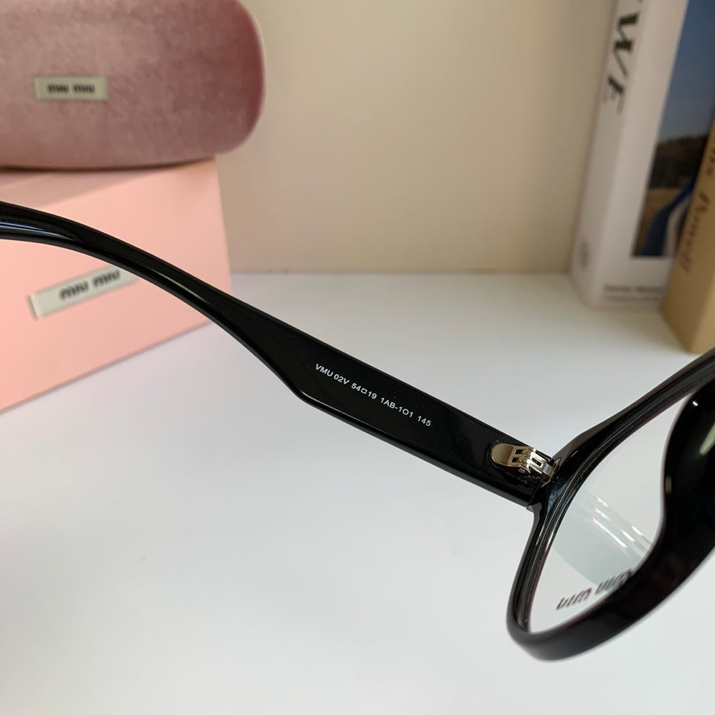 Miu Miu Acetate Square Silver Lens Sunglasses for Men & Women - detail image 7