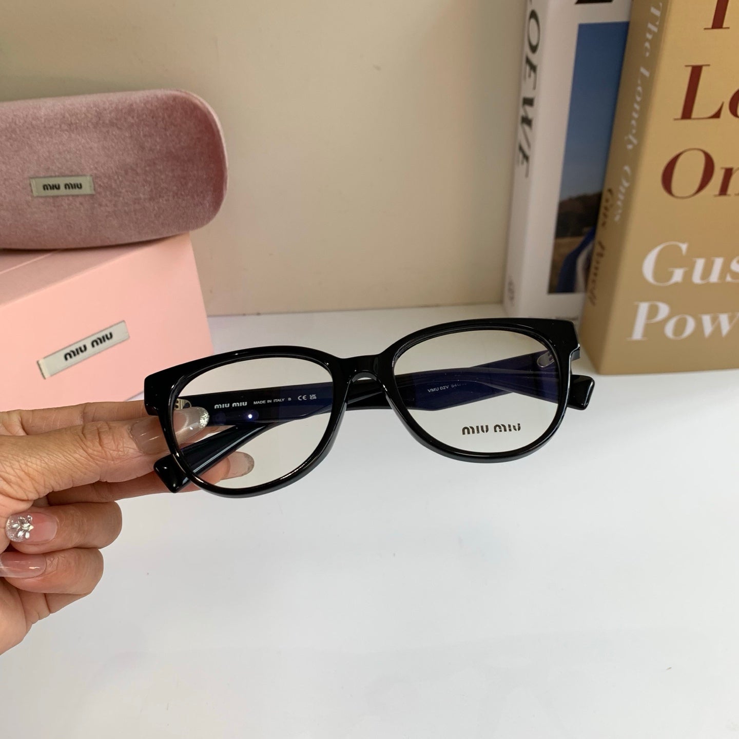 Miu Miu Acetate Square Silver Lens Sunglasses for Men & Women - detail image 3